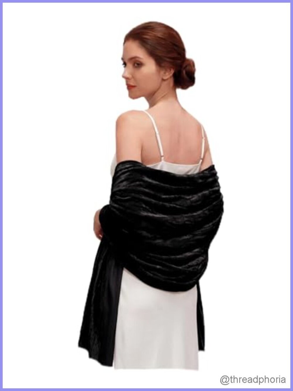 Crushed Velvet Shawl Wrap Evening Dress Scarf Wedding